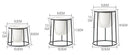 Lot de 3 piédestal moderne pour plantes style scandinave