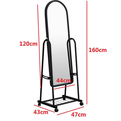 Miroir sur pied avec roulette Dressing - vue 8 sur 7