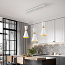 Lustre moderne LED en forme d'horloge métallique Gadea
