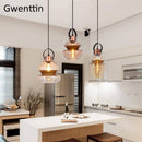 Suspension LED design formes en verre industriel