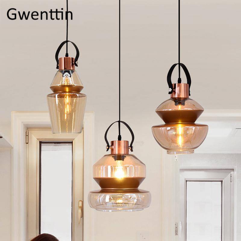 Suspension LED design formes en verre industriel - vue 10 sur 12