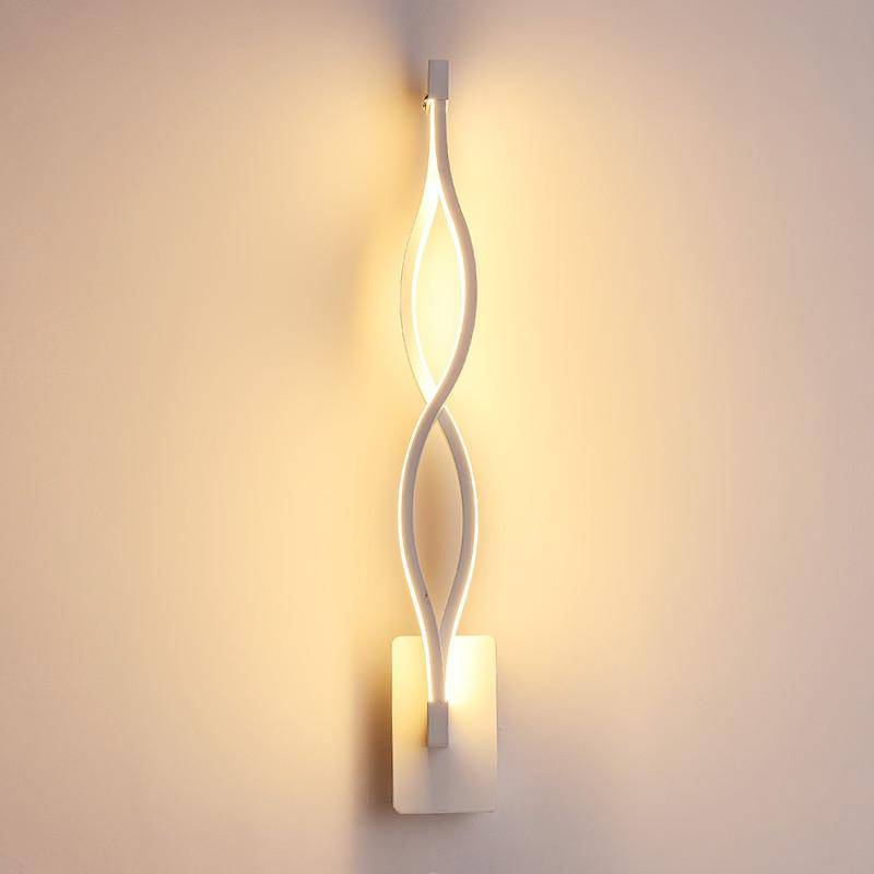 Applique murale design LED avec courbes en métal Sconce - vue 5 sur 6