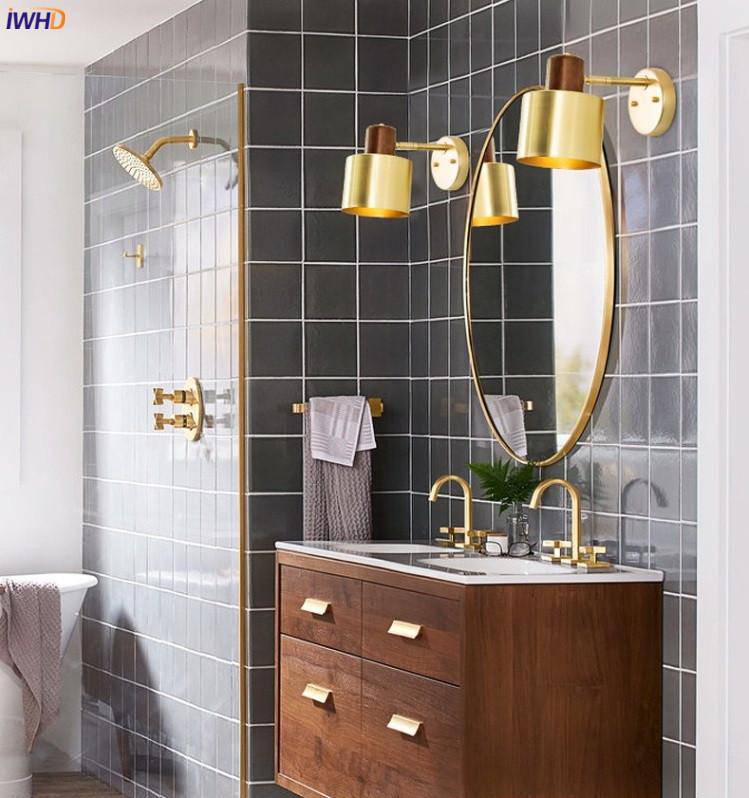 Applique murale LED en métal doré orientable - vue 2 sur 10
