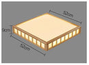Plafonnier LED carré style japonais Tatami