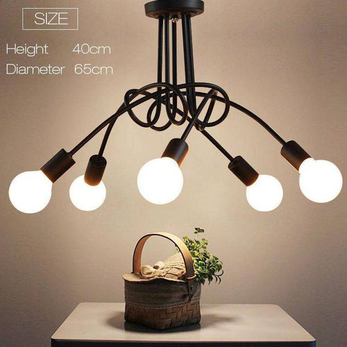 Plafonnier design LED en métal avec plusieurs points lumineux - vue 2 sur 5