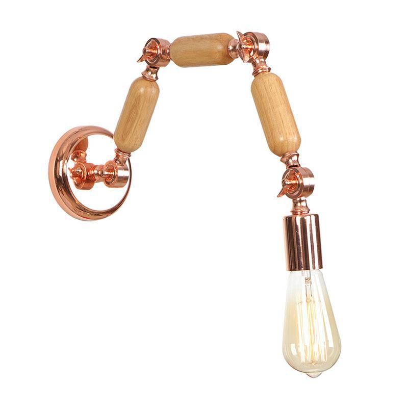 Applique murale design bras articulé rose gold Aisle - vue 5 sur 12