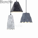 Suspension LED de formes en céramique coloré