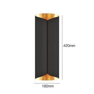 Applique murale design LED en métal style tuile dorée Sofa - vue 6 sur 7