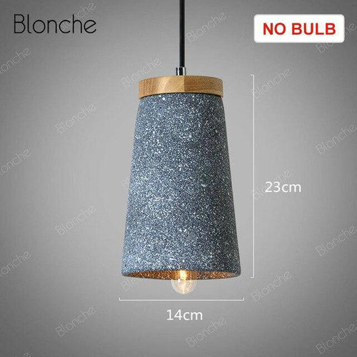 Suspension design LED en ciment style Loft Decor - vue 7 sur 9