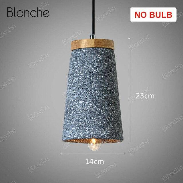Suspension design LED en ciment style Loft Decor - vue 6 sur 9