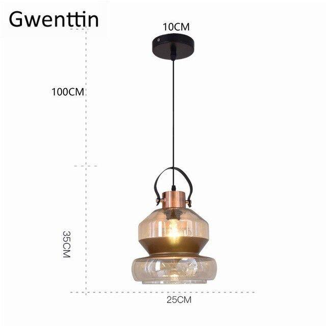 Suspension LED design formes en verre industriel - vue 7 sur 12