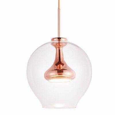 Suspension design LED en métal et boule en verre Denver - vue 6 sur 7
