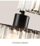 Suspension en verre carrée à LED design