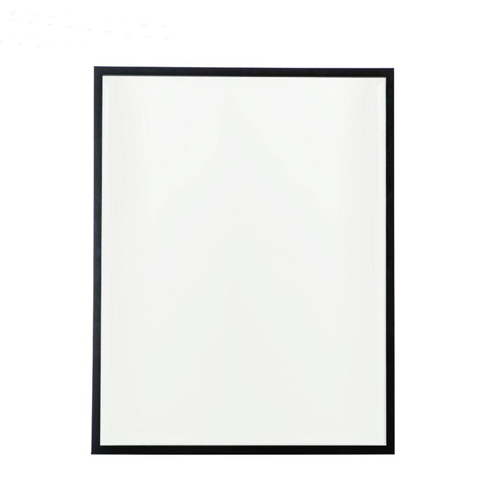 Miroir mural rectangulaire avec cadre noir fin Basin - vue 7 sur 7