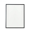 Miroir mural rectangulaire avec cadre noir fin Basin