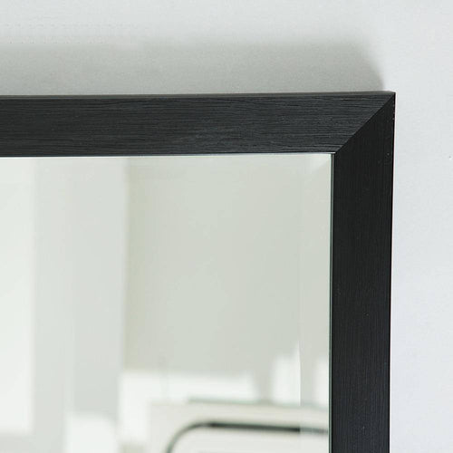 Miroir mural rectangulaire avec cadre noir fin Basin - vue 5 sur 7