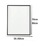 Miroir mural rectangulaire avec cadre noir fin Basin