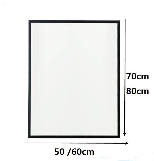Miroir mural rectangulaire avec cadre noir fin Basin - vue 3 sur 7