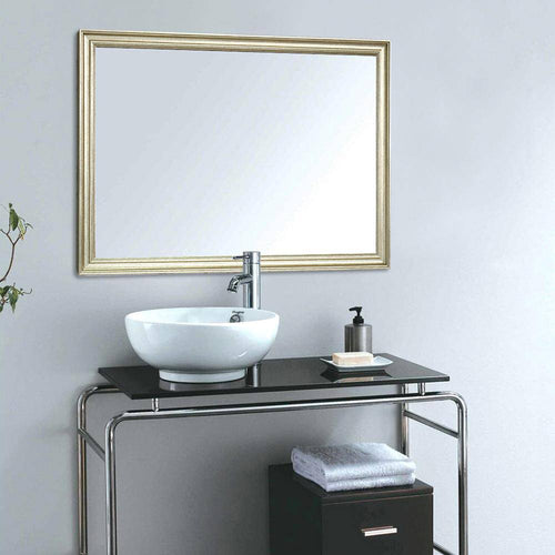 Miroir mural rectangulaire avec cadre en métal Narrow - vue 4 sur 6