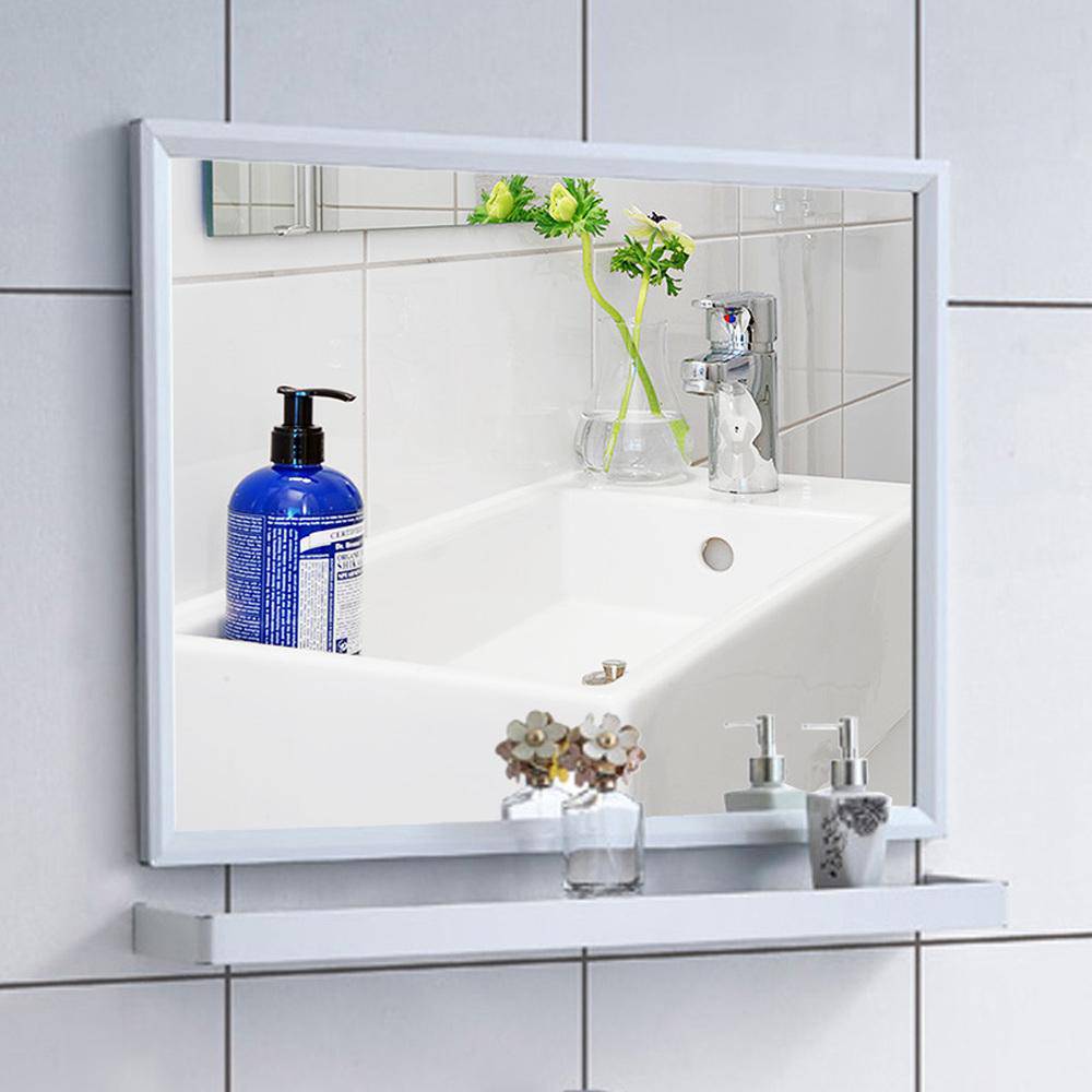 Miroir mural rectangulaire en aluminium Shelf - vue 2 sur 16