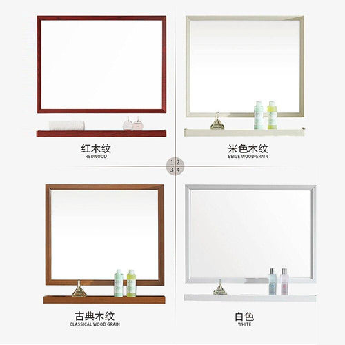 Miroir mural rectangulaire en aluminium Shelf - vue 12 sur 16