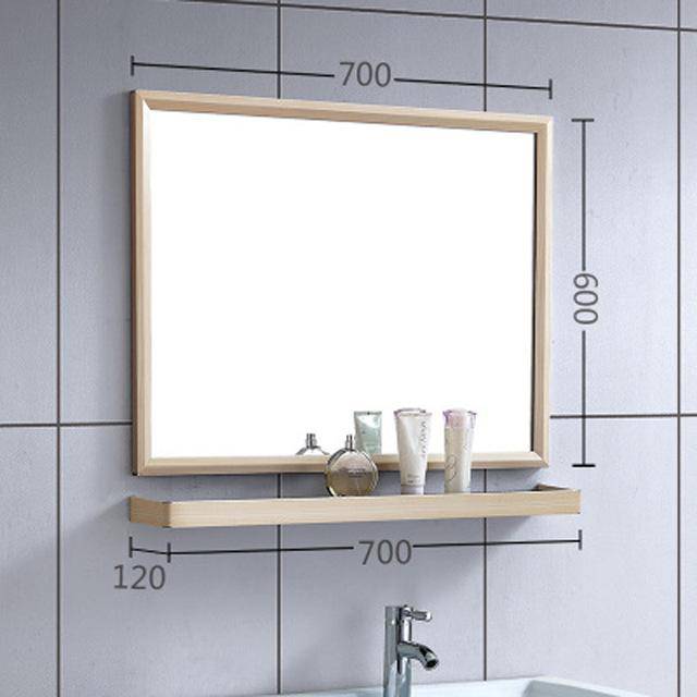 Miroir mural rectangulaire en aluminium Shelf - vue 10 sur 16