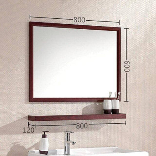 Miroir mural rectangulaire en aluminium Shelf - vue 10 sur 16