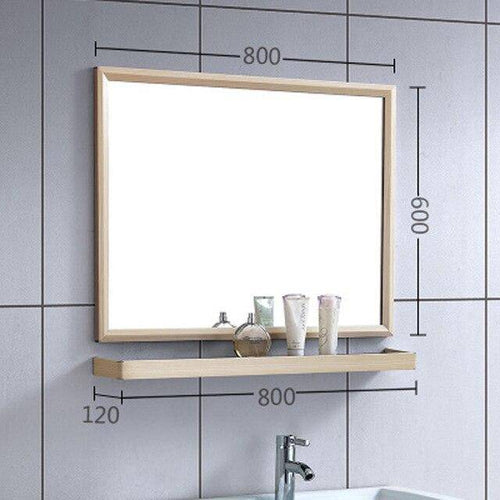 Miroir mural rectangulaire en aluminium Shelf - vue 5 sur 16