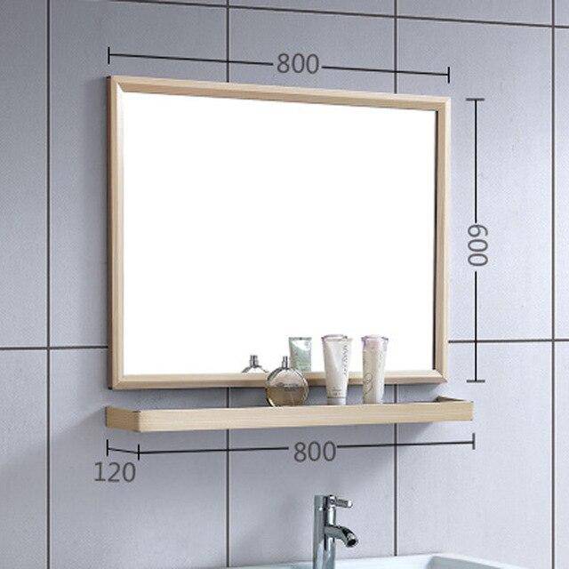 Miroir mural rectangulaire en aluminium Shelf - vue 4 sur 16