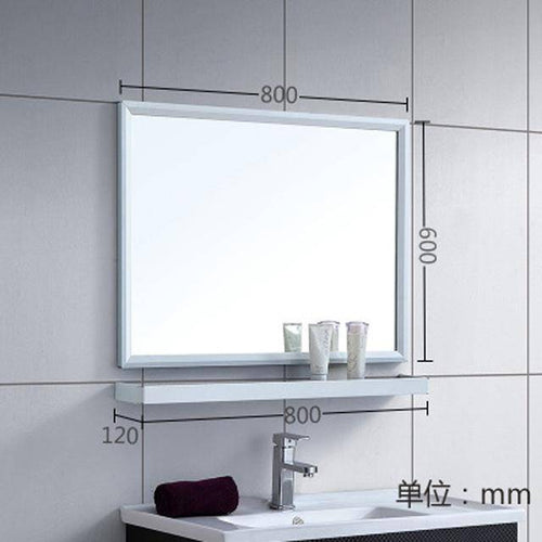 Miroir mural rectangulaire en aluminium Shelf - vue 17 sur 16