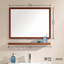 Miroir mural rectangulaire en aluminium Shelf
