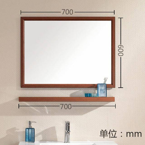 Miroir mural rectangulaire en aluminium Shelf - vue 14 sur 16