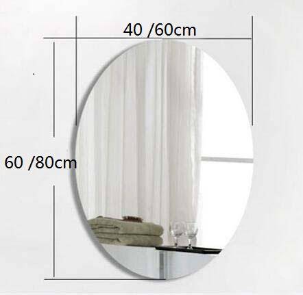 Miroir mural ovale cadre noir European - vue 5 sur 5