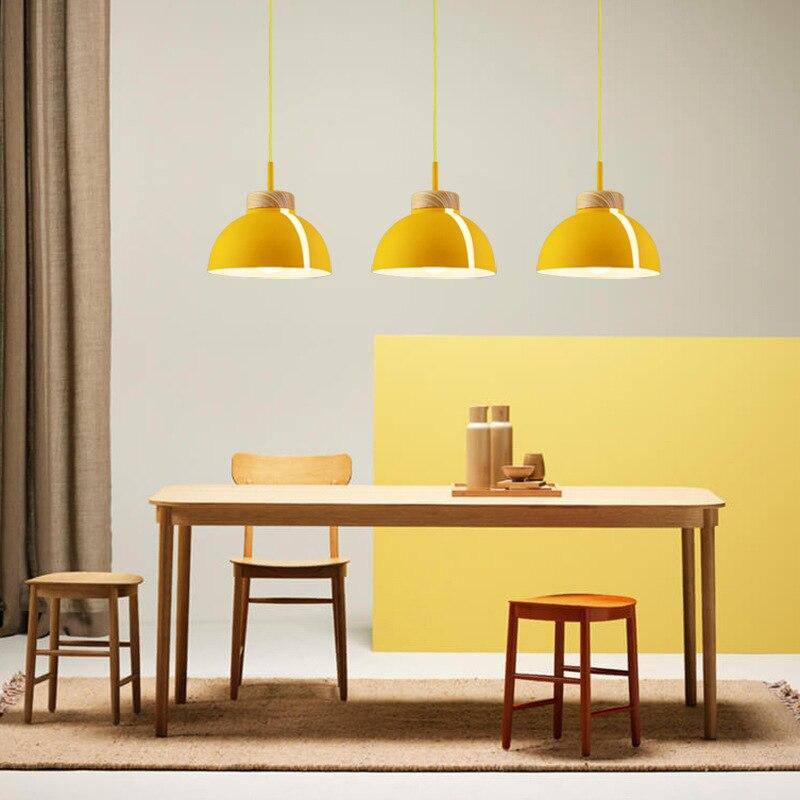 Suspension LED demi-boule colorée Loft - vue 4 sur 13