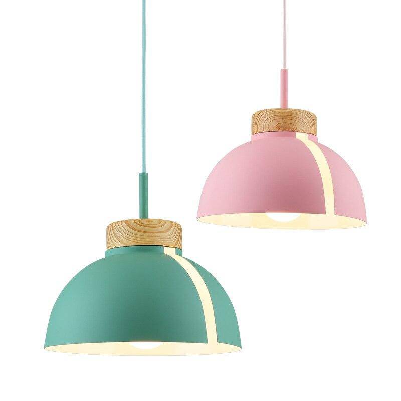 Suspension LED demi-boule colorée Loft - vue 5 sur 13