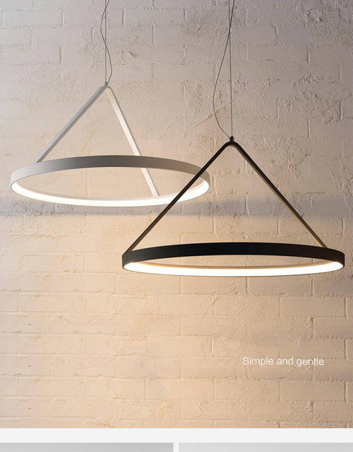 Lustre LED design rond suspendu en métal Moderne - vue 5 sur 5