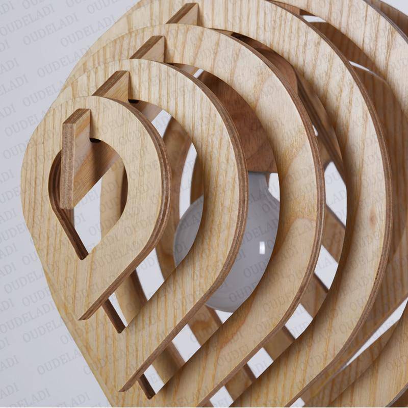 Suspension 3D en bois Nordic - vue 4 sur 4