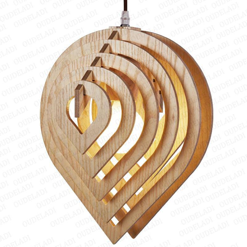 Suspension 3D en bois Nordic - vue 3 sur 4