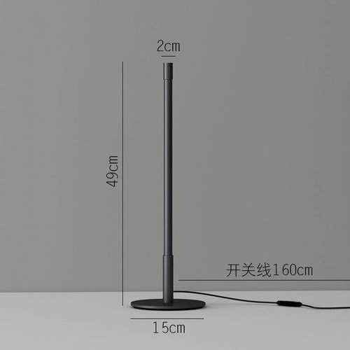 Lampe à poser rube LED noir