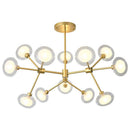 Lustre LED design branches et lampes en verre Lighting