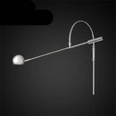 Applique murale design à LED dorée et tige métal arrondie Shake