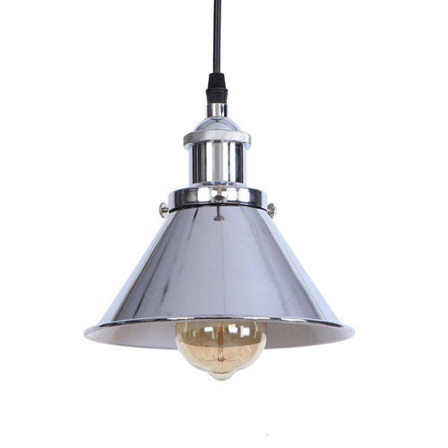Suspension design à LED avec abat-jour en métal coloré Loft Industriel - vue 7 sur 14