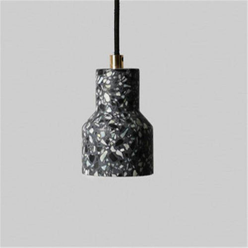 Suspension design en ciment style terrazzo coloré - vue 9 sur 9