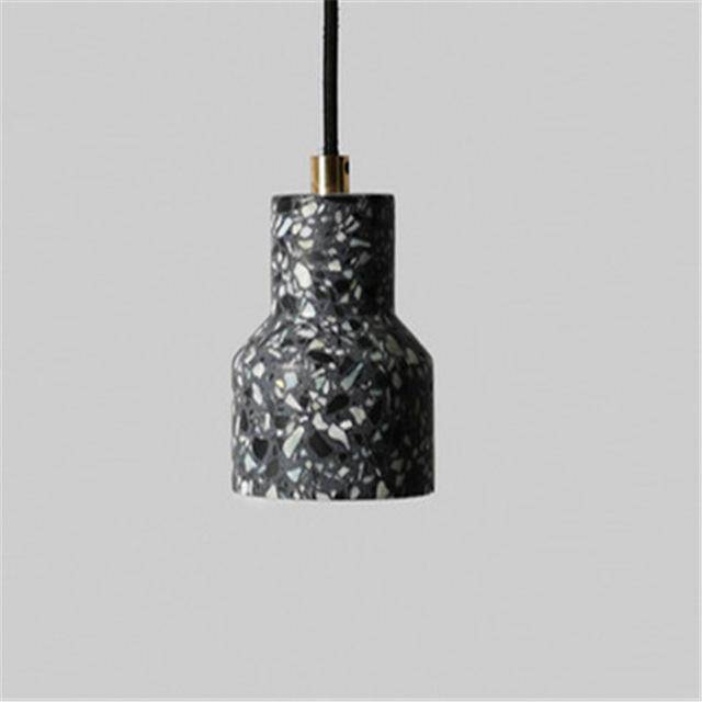 Suspension design en ciment style terrazzo coloré - vue 8 sur 9