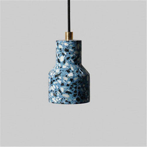 Suspension design en ciment style terrazzo coloré - vue 6 sur 9