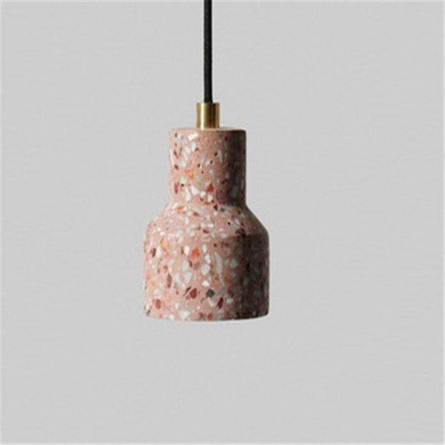 Suspension design en ciment style terrazzo coloré - vue 8 sur 9