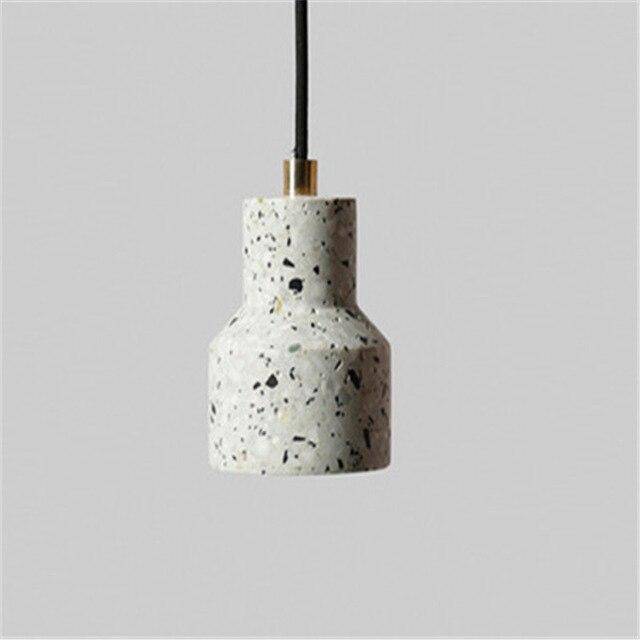 Suspension design en ciment style terrazzo coloré - vue 6 sur 9