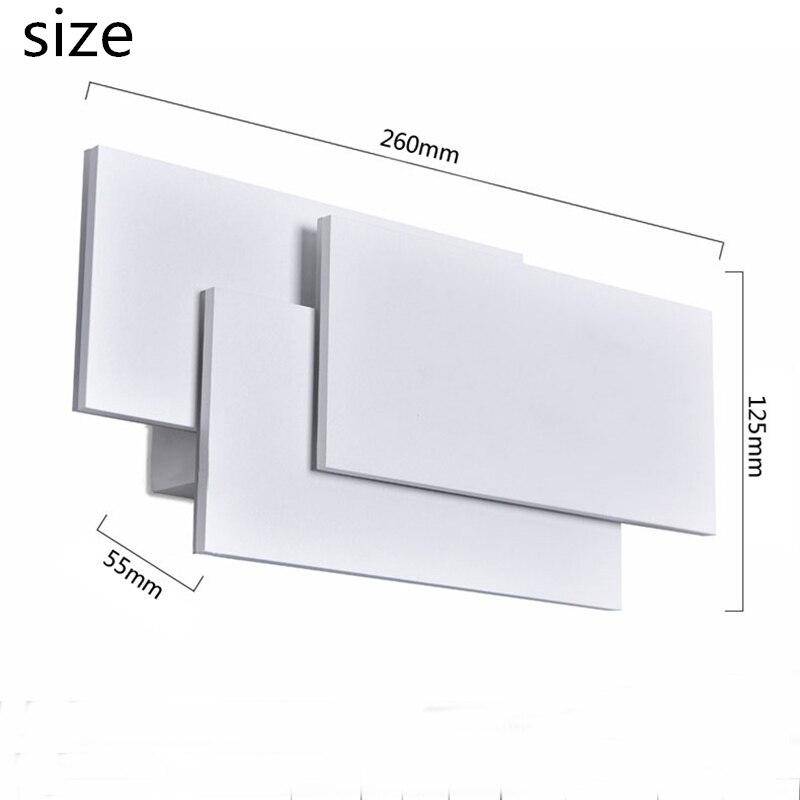 Applique murale LED rectangles en aluminium Painted - vue 3 sur 9