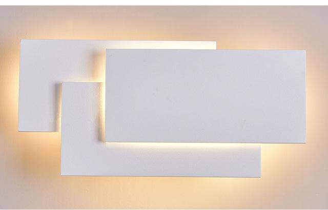 Applique murale LED rectangles en aluminium Painted - vue 6 sur 9