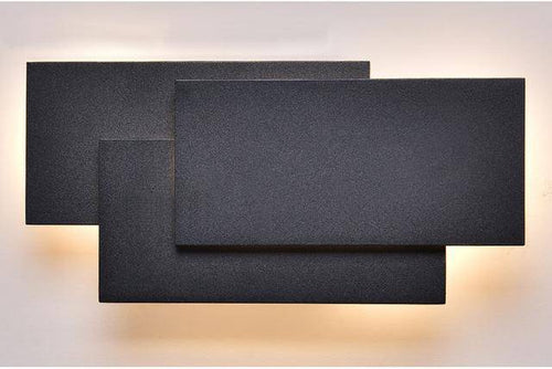 Applique murale LED rectangles en aluminium Painted - vue 8 sur 9